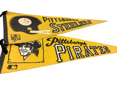 Pittsburgh Sports Pennants (2)