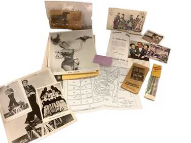 Cedar Hill Cemetery Plot Map, Newark Ohio and Advertising Ephemera