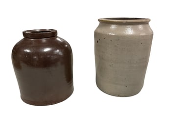 (2) Stoneware Cr0cks