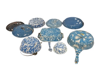 (10) Pieces of Enamel Graniteware