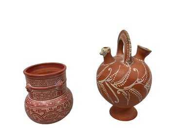(2)Terracotta Pots