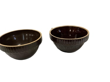 (2) Pickett Fence Dough Bowls