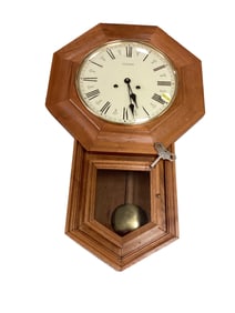 Emperor Wooden Wall Clock 25" x 15" x 5"