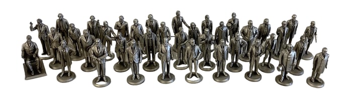 Lance Fine Pewter Figurines with Wooden Display Case