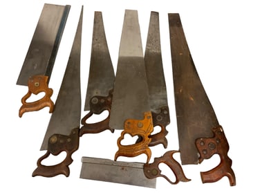 (7) Disston Hand Saws