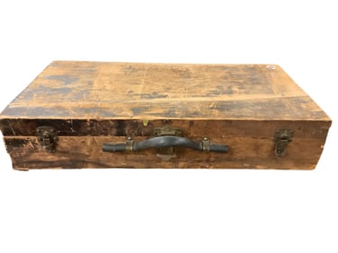 Wood Toolbox with Tools