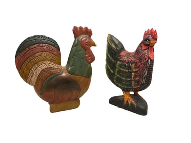 Wooden Roosters