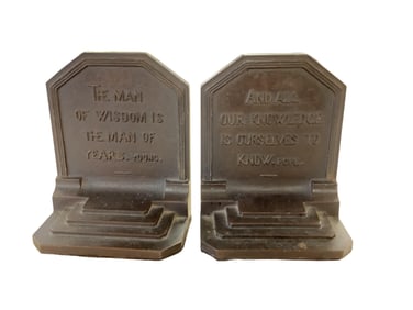 Cast Iron Bookends - B&H