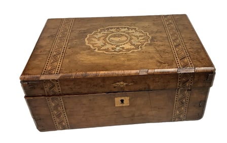 Inlaid Wooden Vanity Box