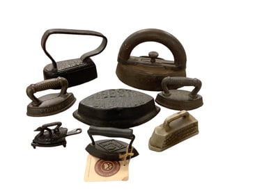 (8) Sad Irons Various Sizes