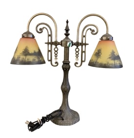 Double Stem Table Lamp Reproduction