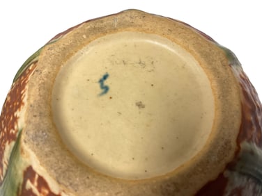 (2) Roseville Handle Vases, Jonquil Pattern