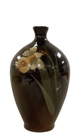 Vintage Potter Lamp Base, Possibly Weller High Glaze