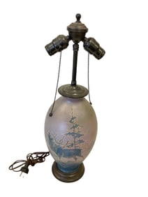 Weller Lessell Pottery Lamp