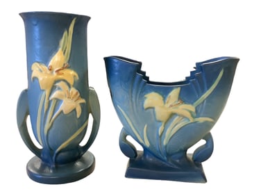 Roseville Pottery 8" and 6"