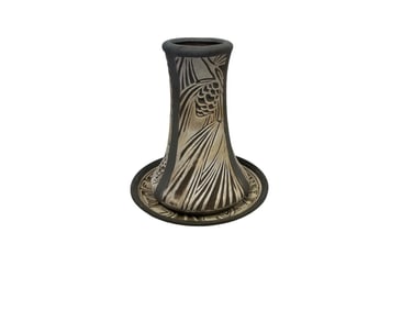 Weller Pottery Vase and Saucer