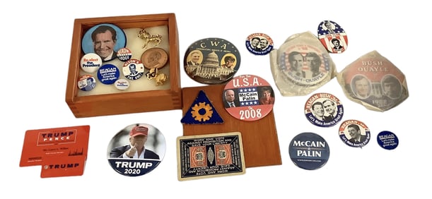Presidential Election Pin Collection
