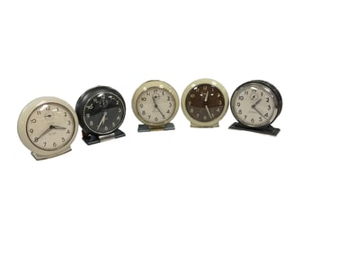 (5) Big Ben Table Clocks by Westclox