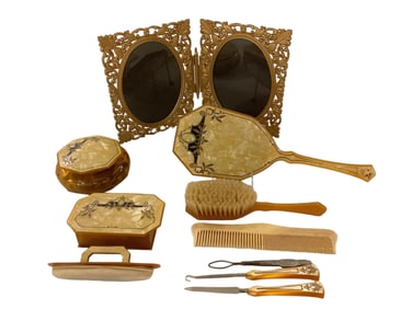 Vanity Set with Dual Photo Frame