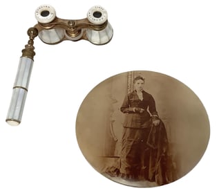 Opera Glasses and Tin Portrait