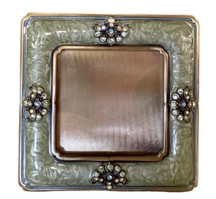 Jay Strongwater 3-inch Square Enameled Standing Frame