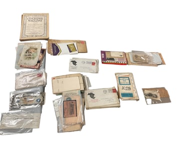 Box of Vintage Paper Goods