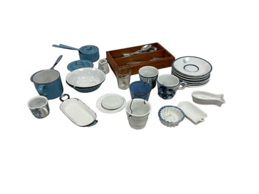 Children's Enamel and China Dishes