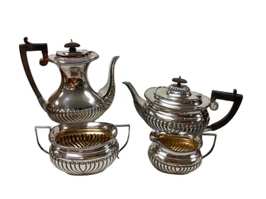 Silver Plate Tea Service Pieces (4)