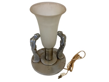 Woman Art Nouveau Lamp