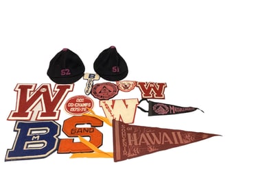 Vintage Pennants, Varsity Letters and School Hats