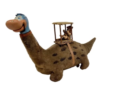 Vintage Marx "Dino" the Dinosaur 11 1/4 x 7 x 23 in. (28.6 x 17.8 x 58.4 cm.)