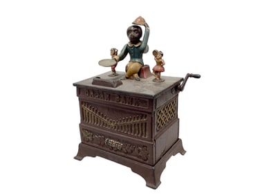 1882 Keyser & Rex Hand Crank Organ Bank 5" x 8" x 4"