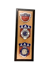 Columbus Auto Club Medallions Approximately 14.5" x 5.5"