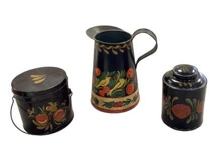 Tole Decorated Tinware