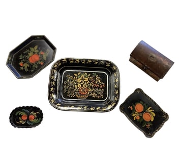 Tole Decorated Tinware