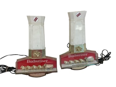 (2) Budweiser Electric Signs