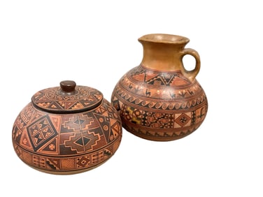 (2) Pieces of Peruvian Pottery