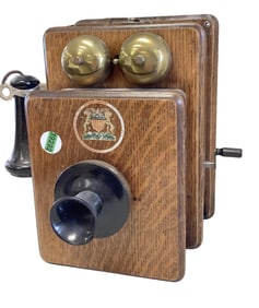 Swedish American Telephone Co. Crank Wall Telephone