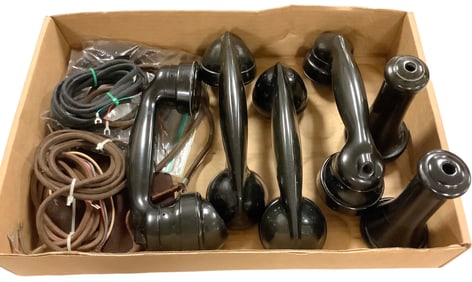 Vintage Phone Handles and Wires