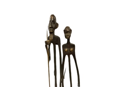 African Tribesmen Sculpture