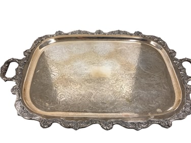Antique Silverplate Serving Platter