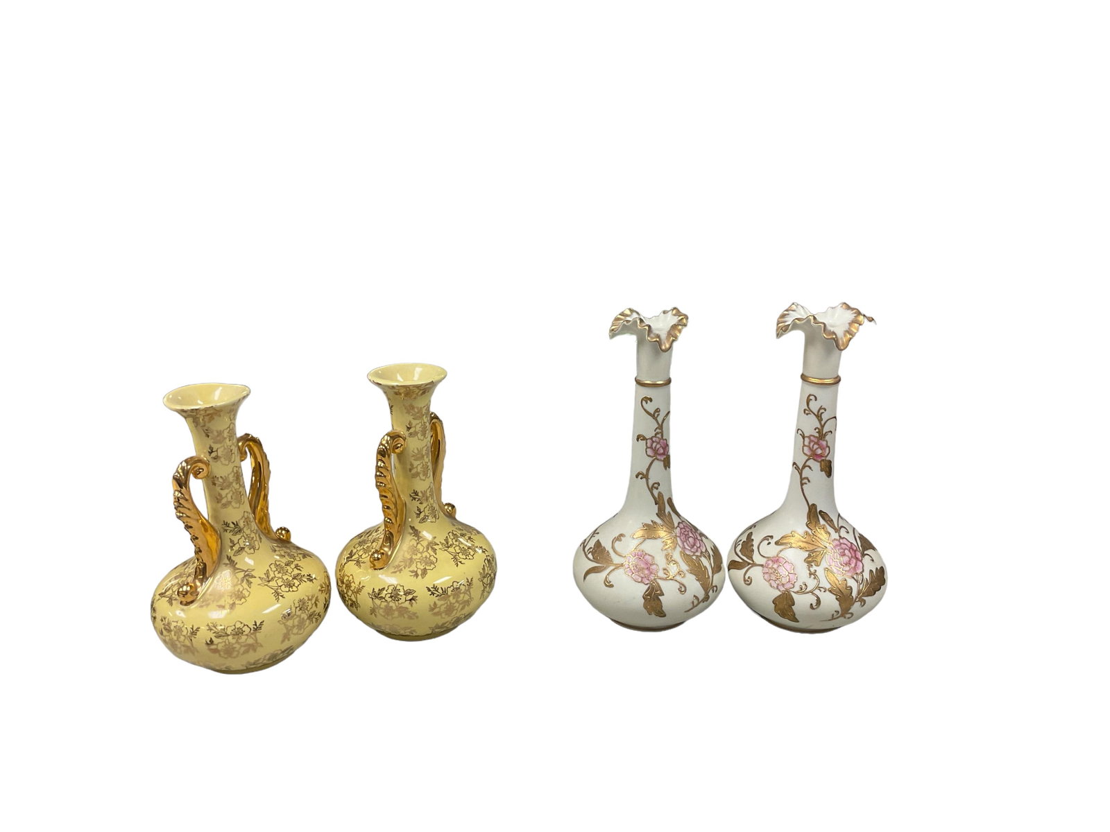 Pair of Mid-Century Asian Porcelain Bud Vases (1 of 1)