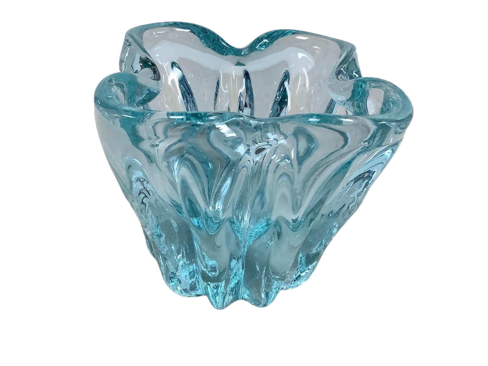 Tiffin Twilight Ten Rib 5" Crimped Bowl: Tiffin Twilight Ten Rib 5" Crimped Bowl 5.25"t x 5"w