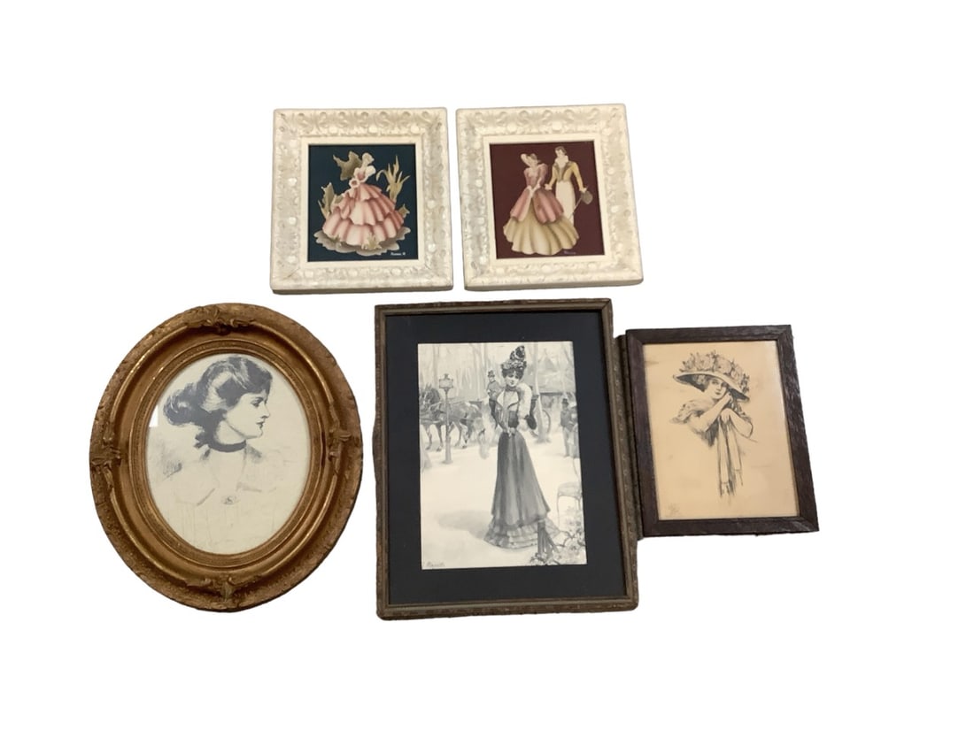 Vintage Framed Prints Featuring Victorian People (1 of 3)
