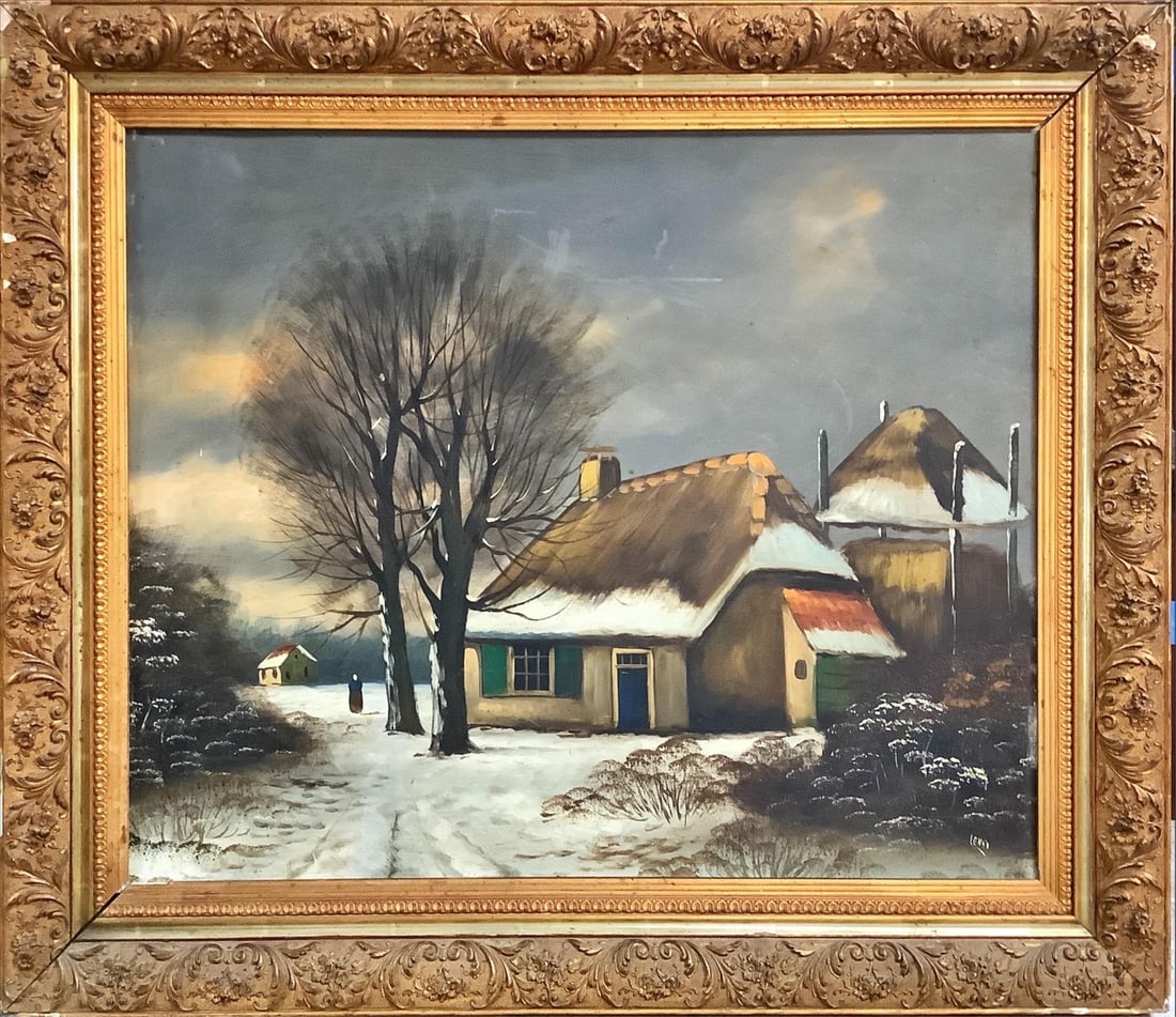 Signed Oil Painting, ëLandscape' 20 1/4 x 25 in. (51.4 x 63.5 cm.), Frame: 26 1/2 x 31 1/4 in. (1 of 7)