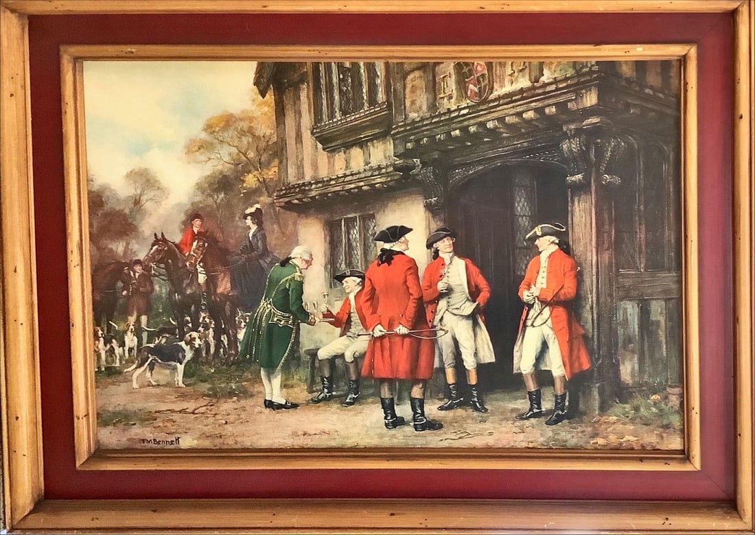 Art Print - F.M. Bennett 31.5"x21.5". Frame 38"x29". (1 of 4)