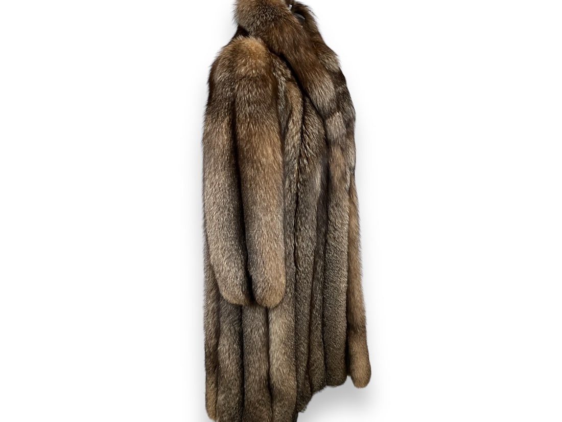 Long Crystal Fox Fur Coat (1 of 7)