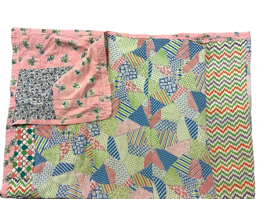 Bedspread with 60's Fabric Patterns (1 of 5)