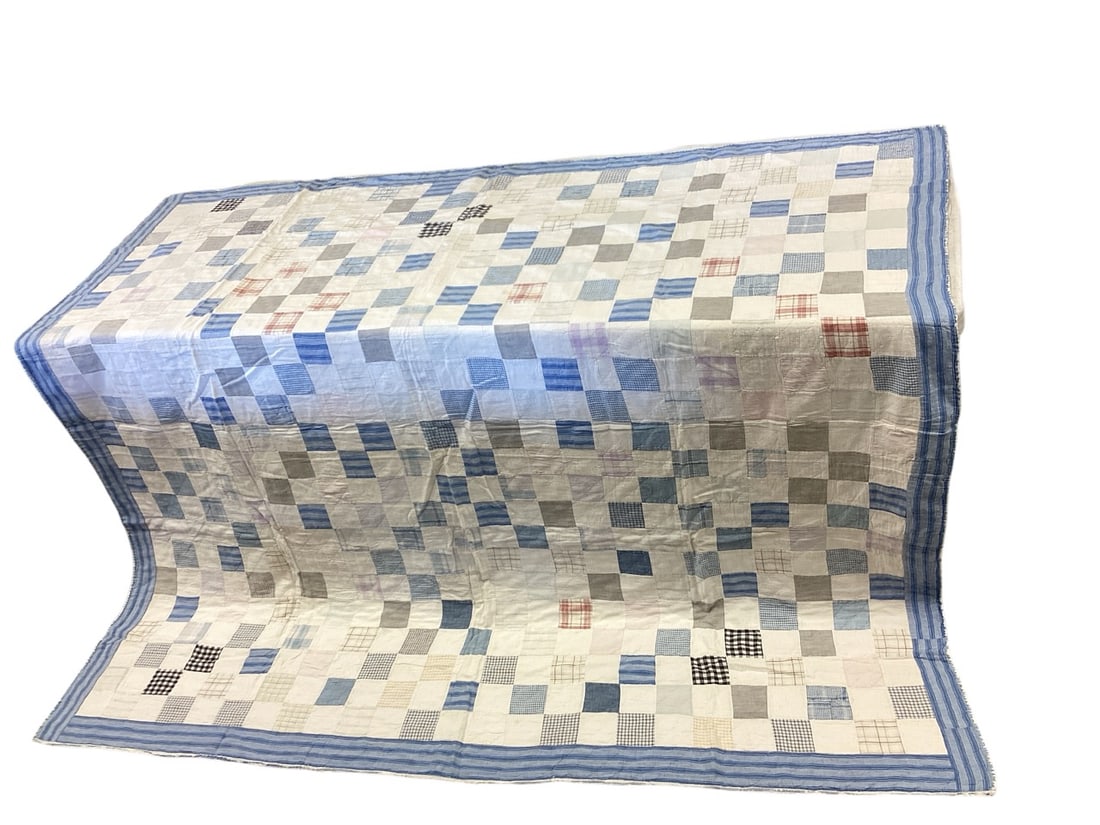 Early 1900's Hand-Stitched Patch Quilt (1 of 5)