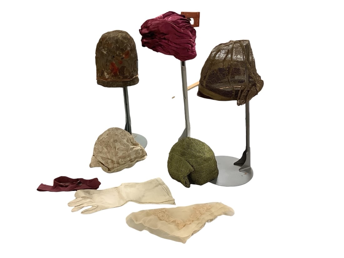 Vintage Hats and Accessories Plus Colorful Striped Skirt (1 of 7)